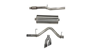 Chevrolet Silverado Performance Exhaust - Rear - CORSA Performance - Cat-Back Dual Rear Exit, Sport - Polished - `19-`24